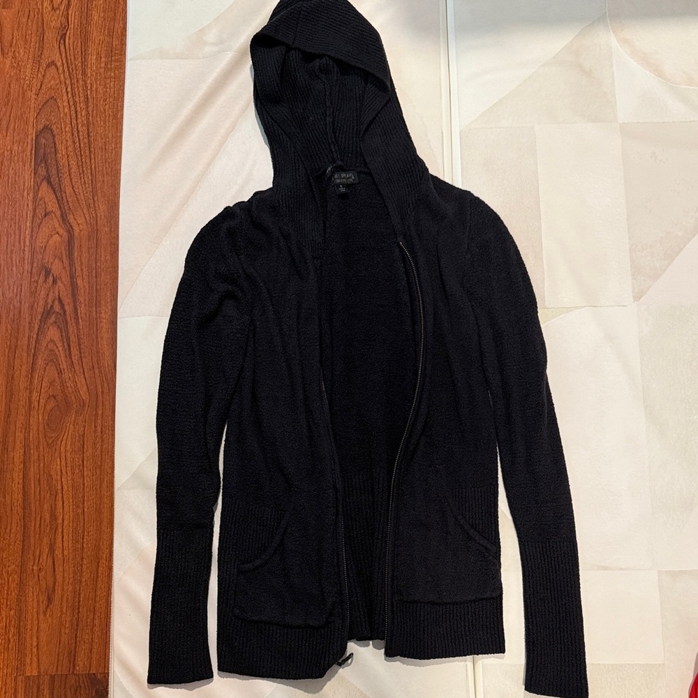Barefoot Dreams CozyChic Lite Black Sweater